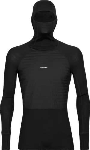 Icebreaker Men&#x27;s Zoneknit Insulated Long Sleeve Hoodie Black | Buy Icebreaker Men&#x27;s Zoneknit Insulated Long Sleeve Hoodie Black here | Outnorth