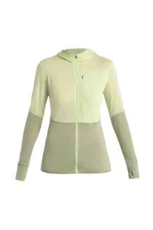 Icebreaker Women&#x27;s Merino 200 Realfleece™ Descender Long Sleeve Zip Hoodie Glazen/Lichen/Cb | Buy Icebreaker Women&#x27;s Merino 200 Realfleece™ Descender Long Sleeve Zip Hoodie Glazen/Lichen/Cb here | Outnorth