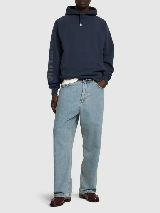 Jacquemus   Le Hoodie Typo cotton sweatshirt 