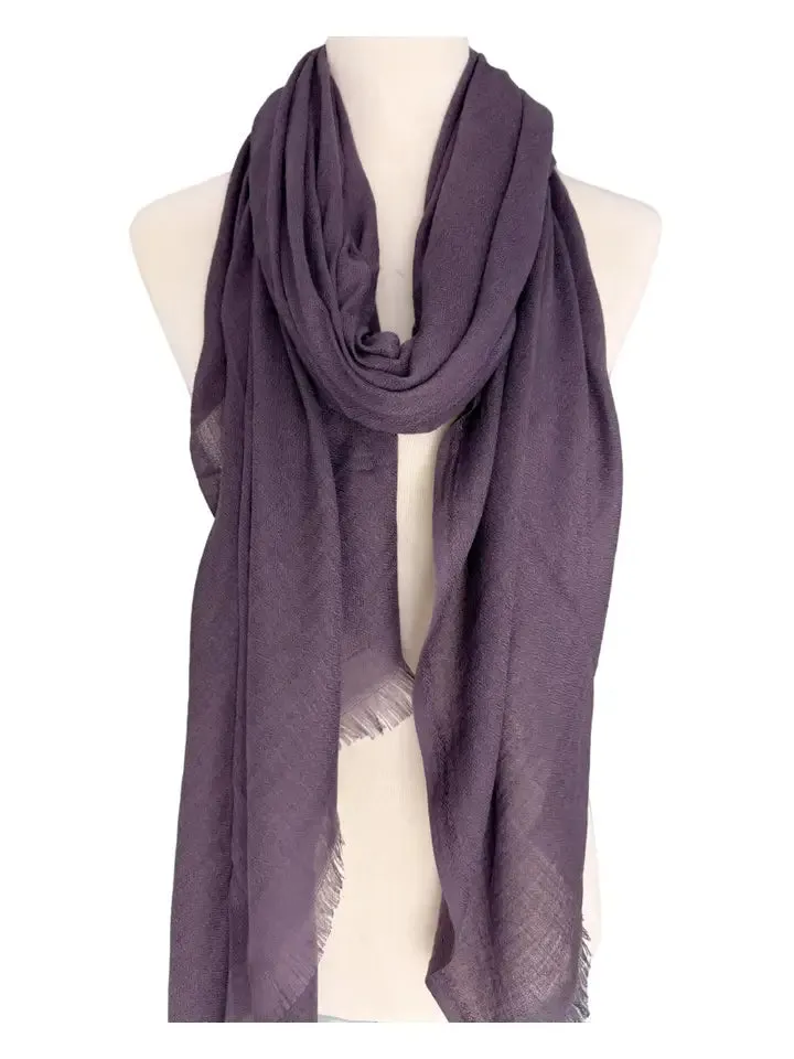 JC021301 Solid Color Super Soft Scarf
