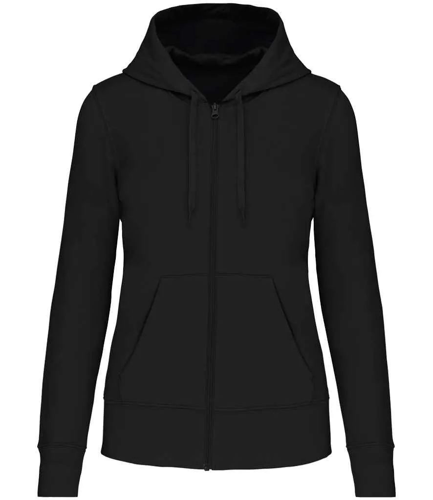 Kariban Ladies Eco Friendly Full Zip Hoodie | Black