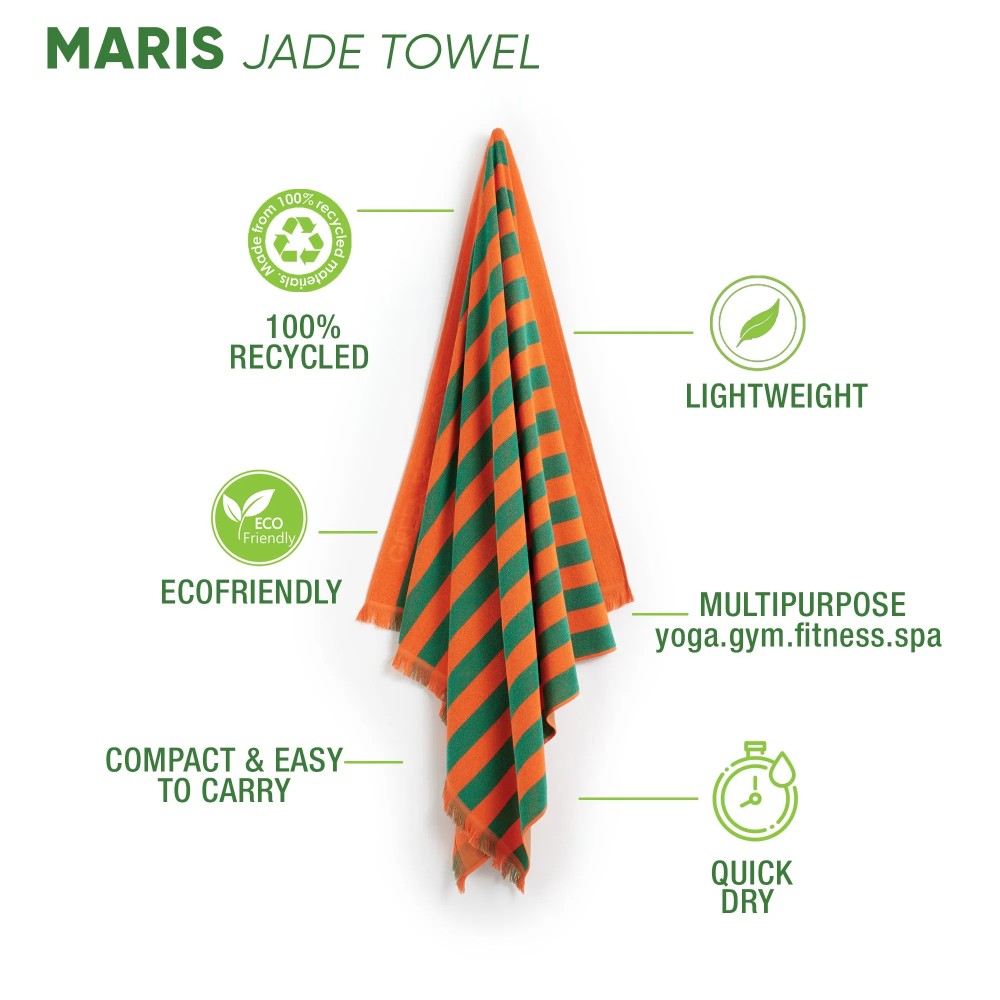 Maris Jade Beach Towel