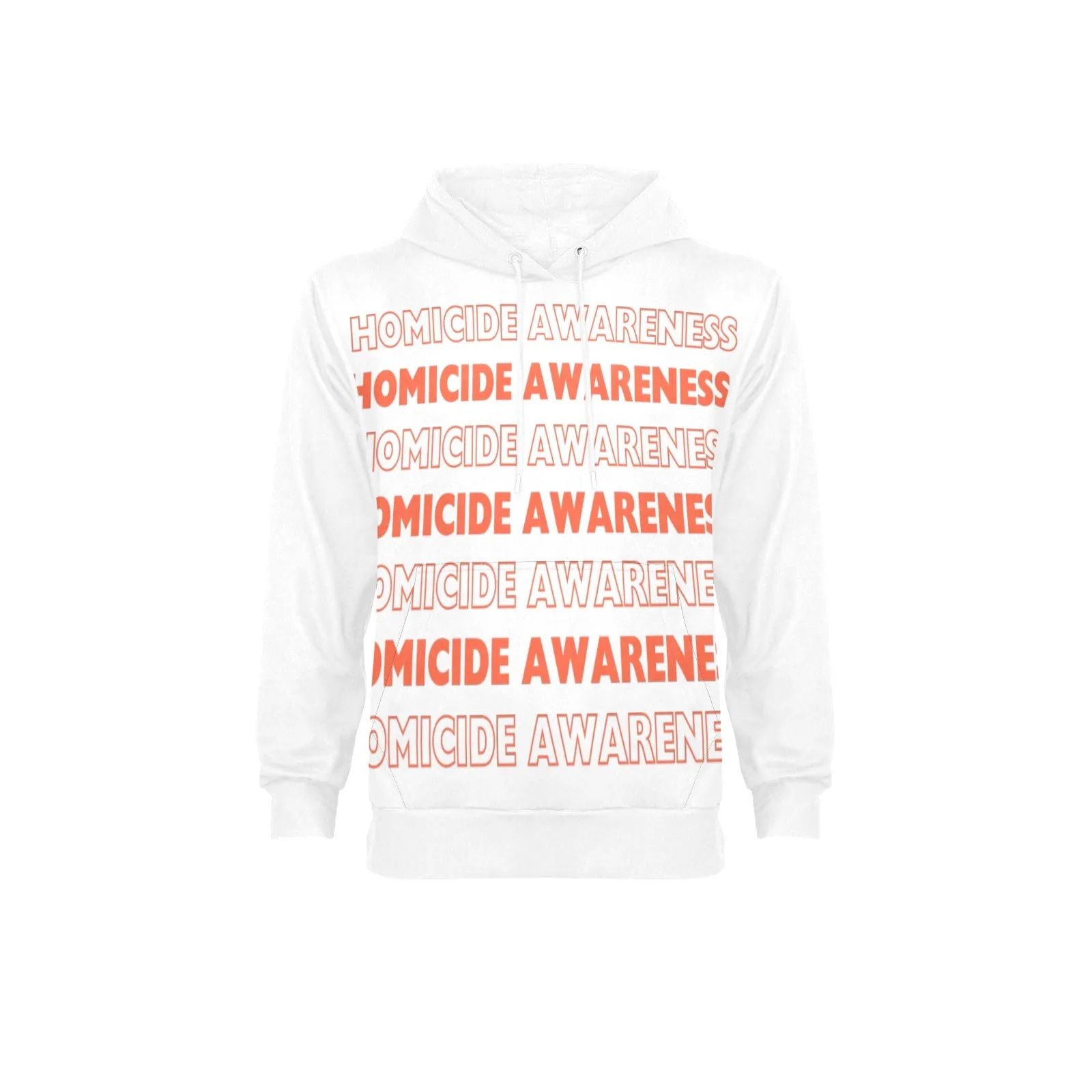 Men's Homicide Awareness Fleece Hoodie- Front & Back