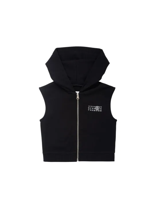 MM6 Maison Margiela   Sleeveless cotton sweatshirt hoodie 