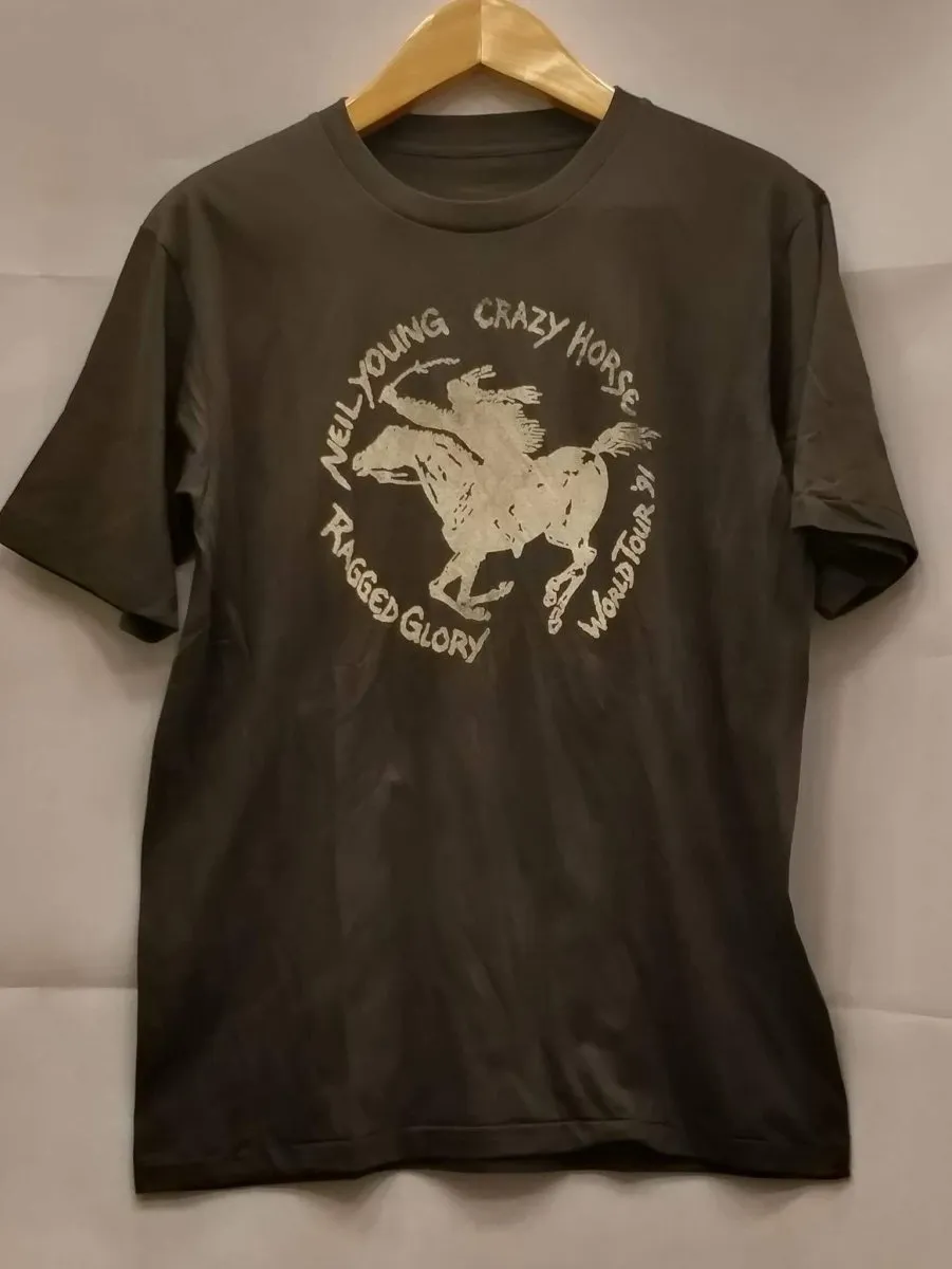 Neil Young Crazy Horse 'Ragged Glory World Tour '91' T-Shirt: Unleash the Raw Power of Rock 'n' Roll