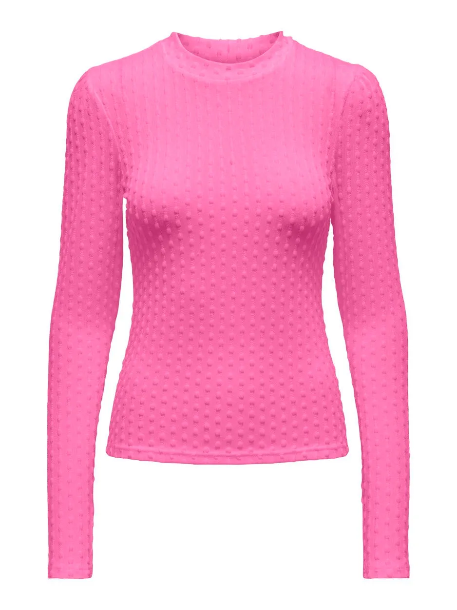 Onlmaddy L/s Puff Top Cc Jrs - Roze