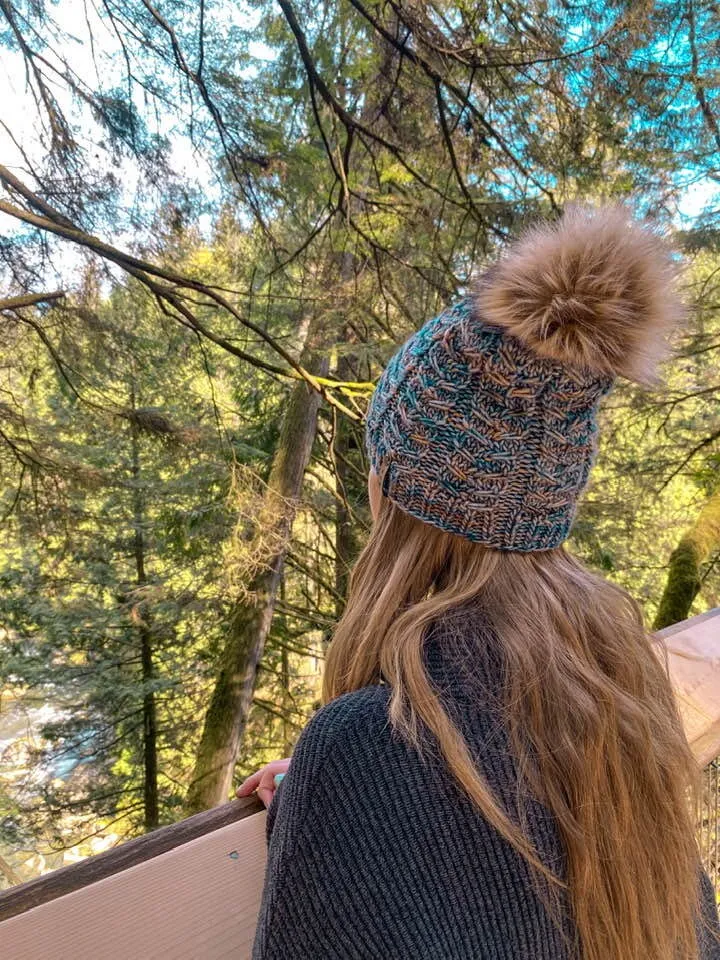Painted Lady Beanie Knit Pattern