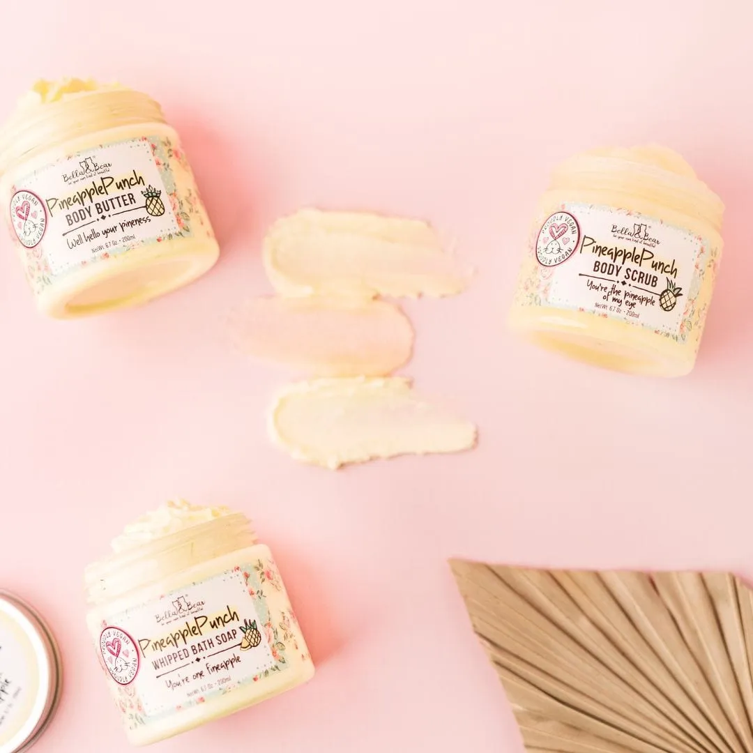 Pineapple Punch Whipped Bath Soap, Moisturizing Wash 3.4oz
