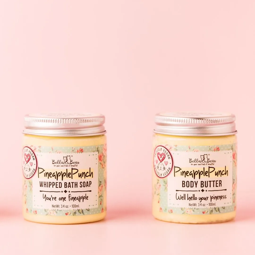 Pineapple Punch Whipped Bath Soap, Moisturizing Wash 3.4oz