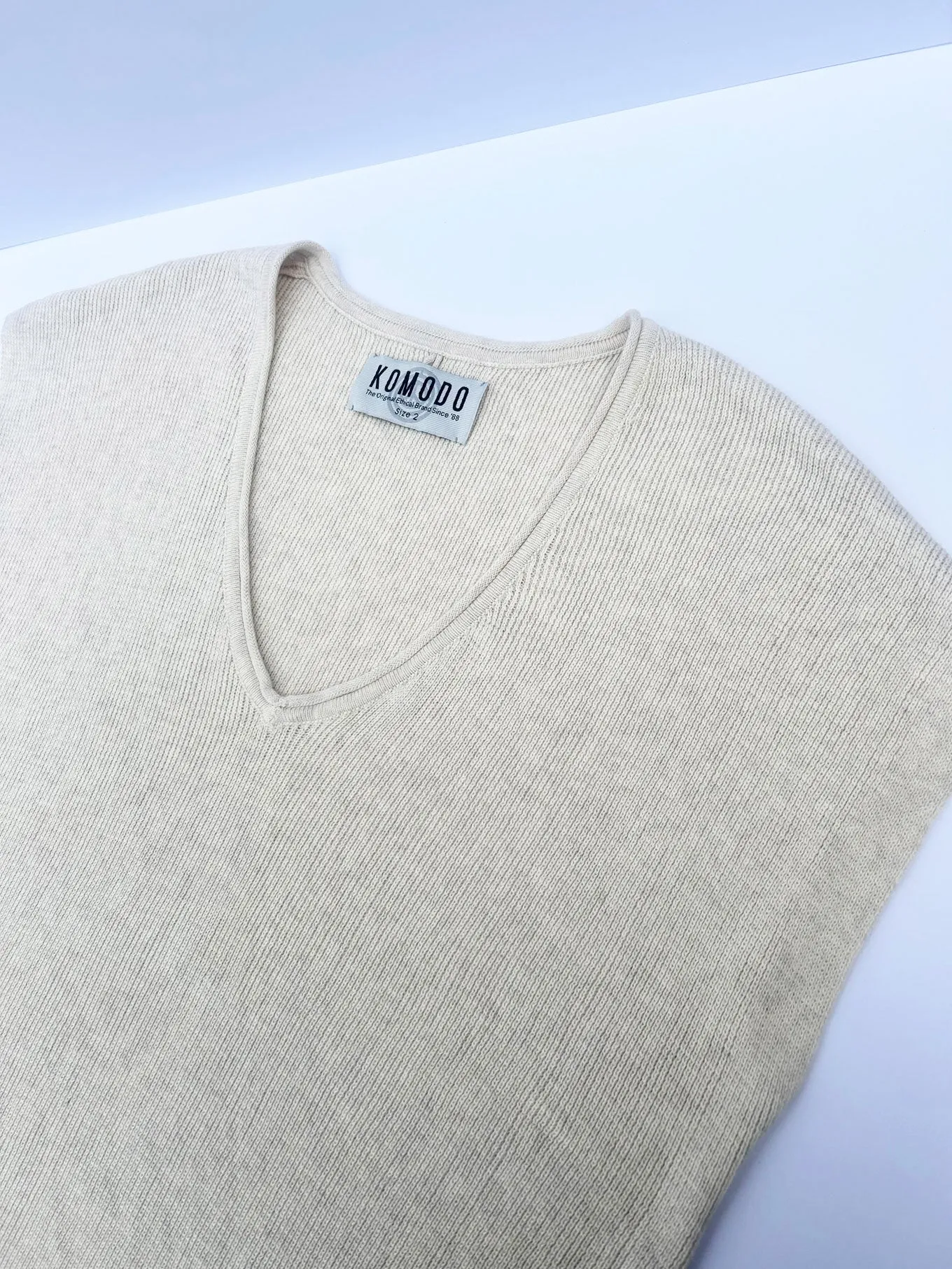POLLY - Organic Cotton Ivory Top