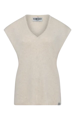 POLLY - Organic Cotton Ivory Top