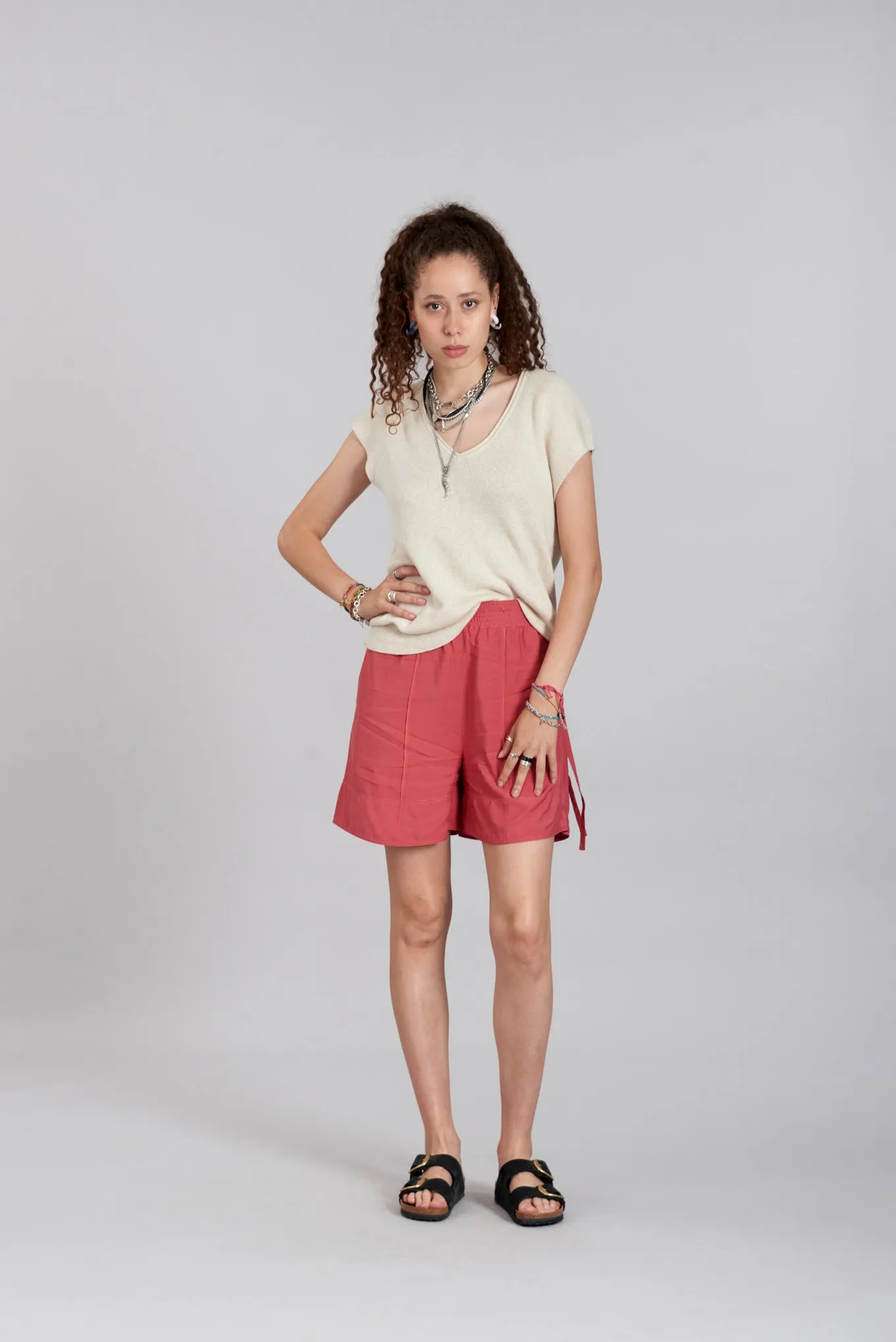 POLLY - Organic Cotton Ivory Top