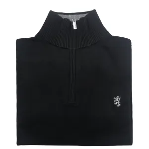 Pringle 1/4 zip Black Merino Knitwear