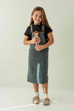 'Reagan' Girl Denim Overall Dress