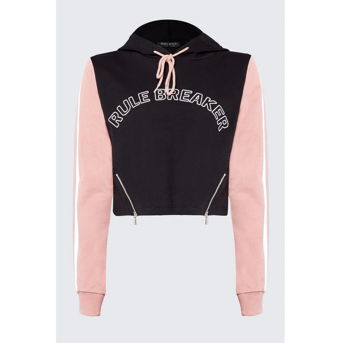 RULE BREAKER crop hoodie