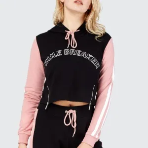 RULE BREAKER crop hoodie
