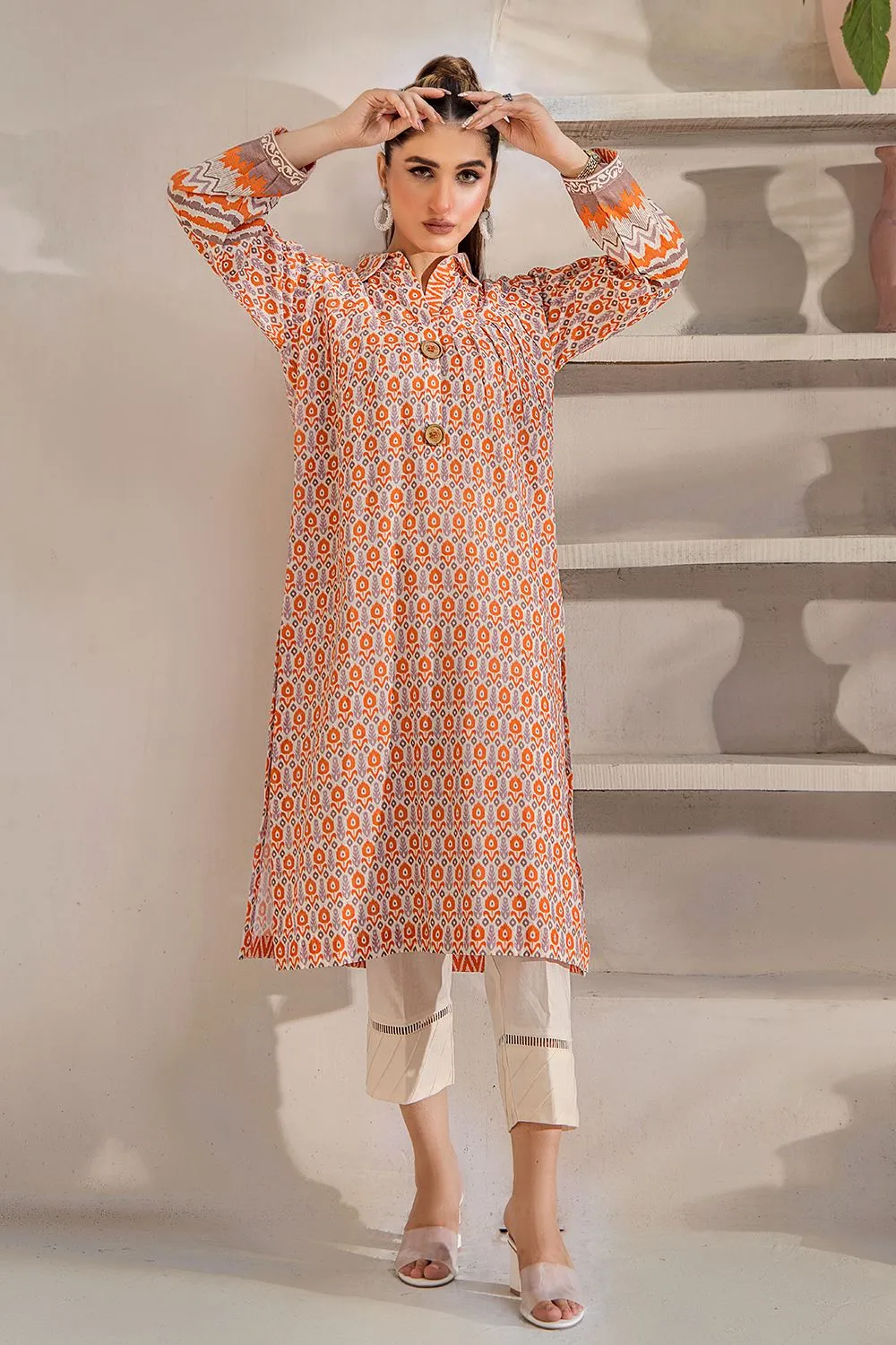 Stitched Self Jacquard Shirt DR-2303