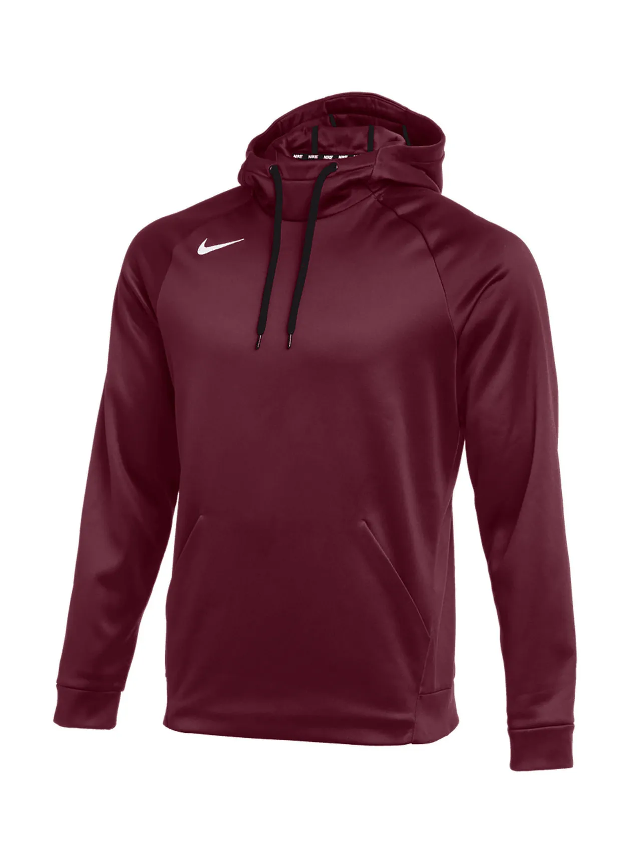 Team Dark Maroon / White Nike Therma-FIT Fleece Hoodie Men&#x27;s | Group Orders