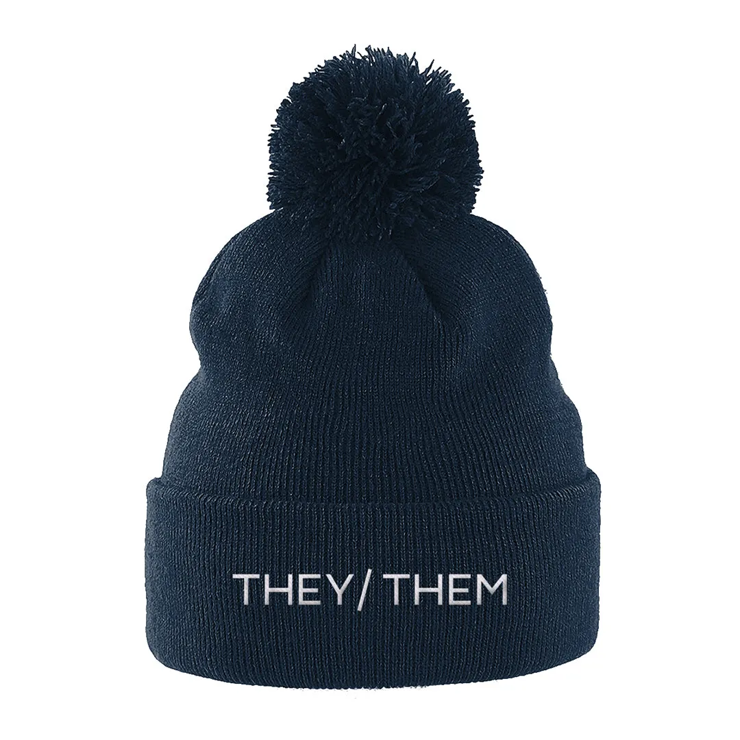 They/Them Pronouns Beanie Hat