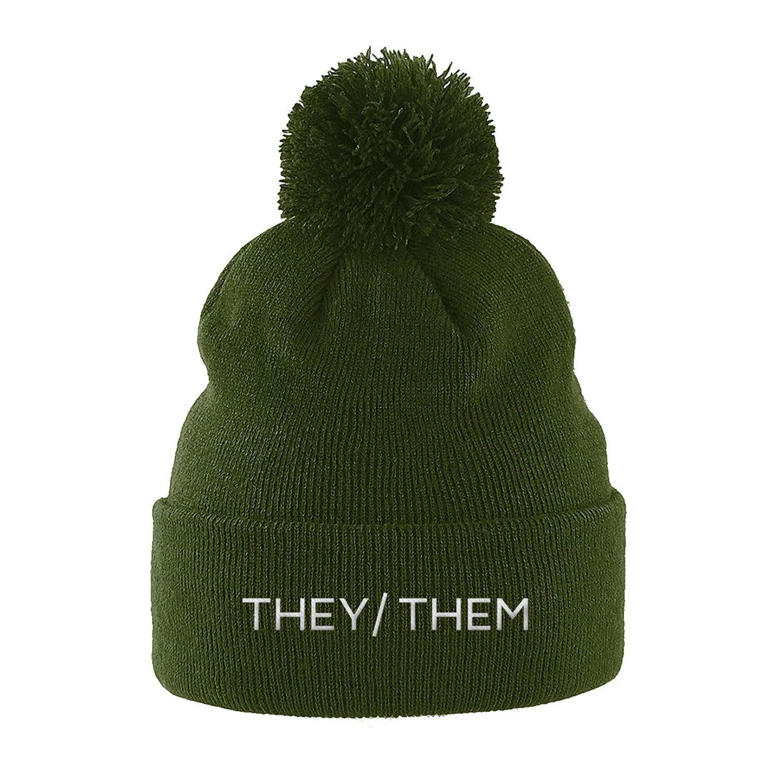 They/Them Pronouns Beanie Hat