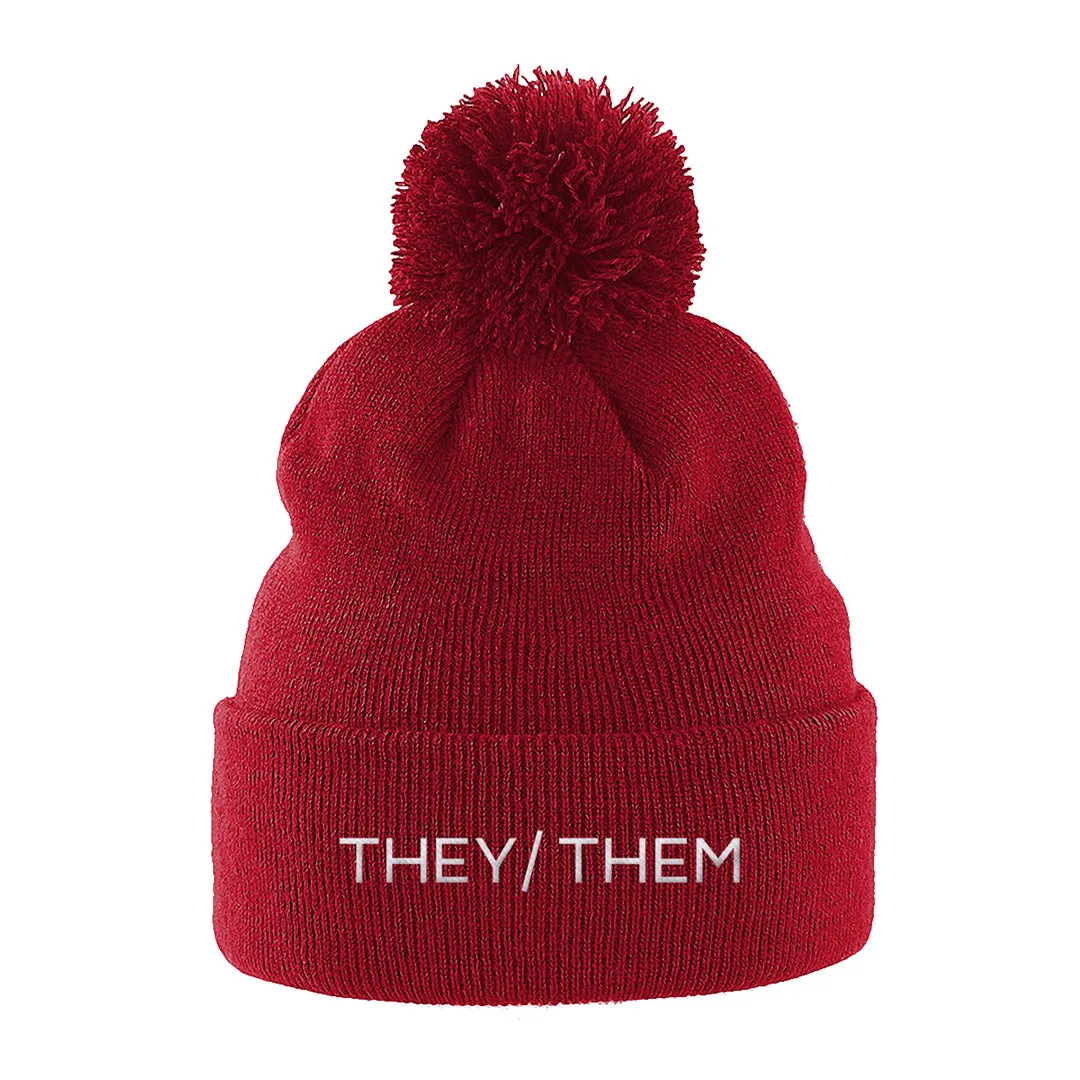 They/Them Pronouns Beanie Hat