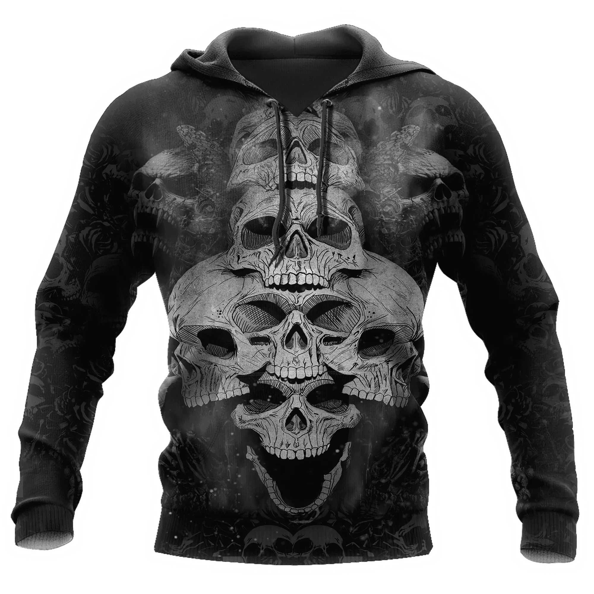 Thrilling Hoodie 3D, All Over Print Hoodie With Skull, Men Skull Hoodie, Women Skull Hoodies