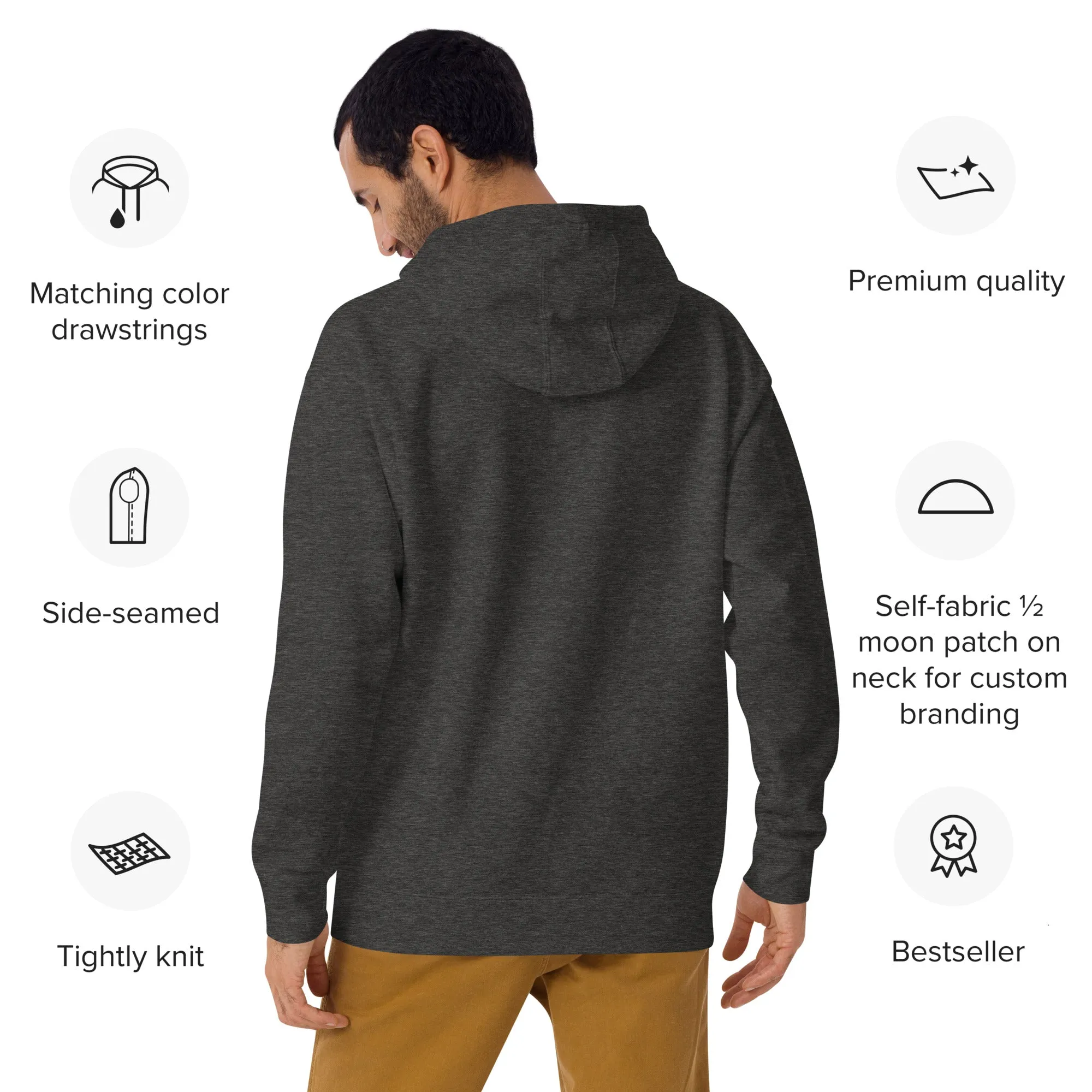 Unisex Hoodie Charcoal Heather
