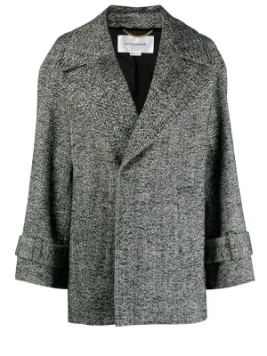Virgin-wool blend peacoat