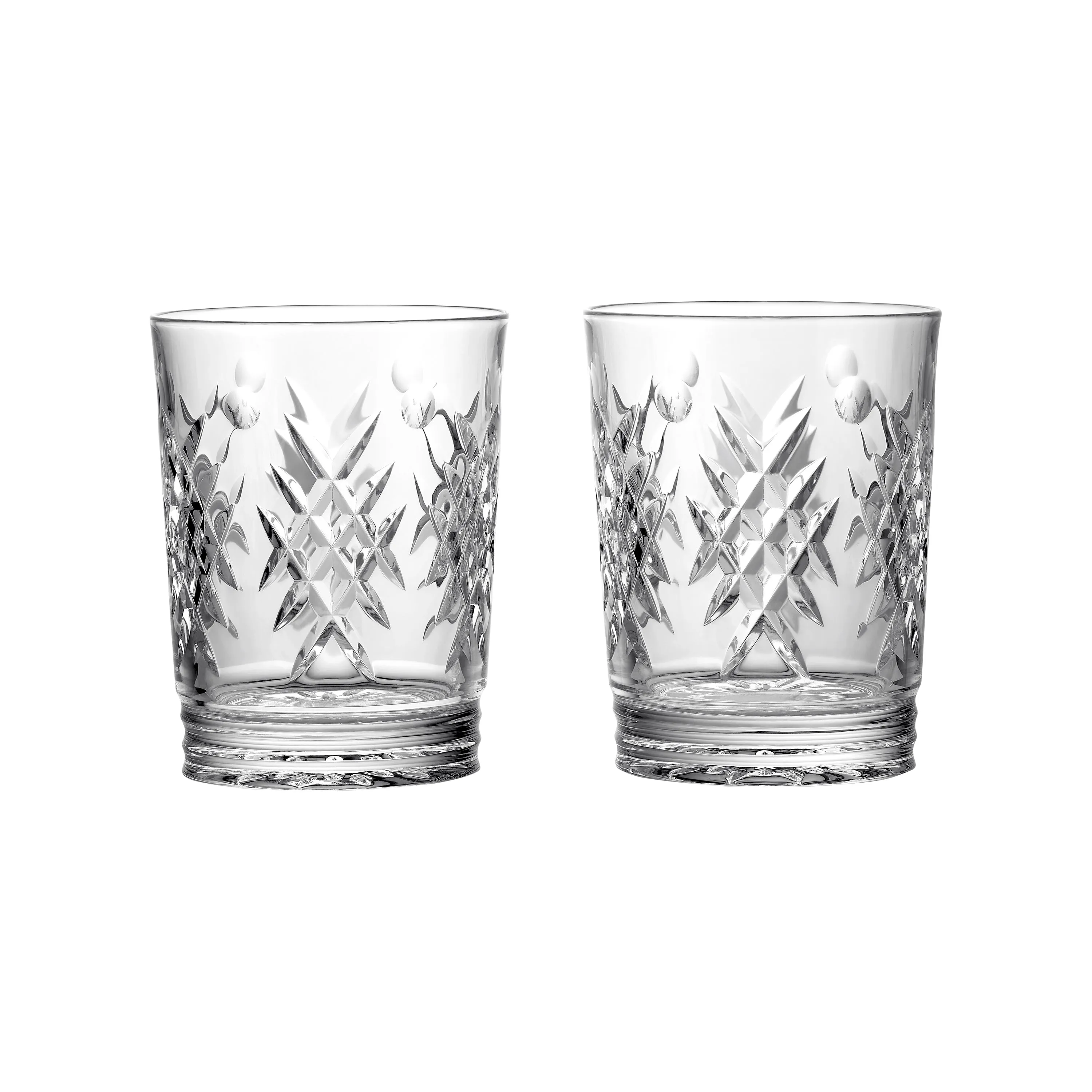 Winter Wonders Holly Old Fashion Glass (Set of 2)