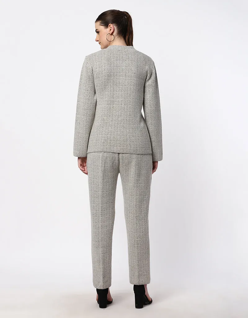 Woolen Women Front Button Cord set
