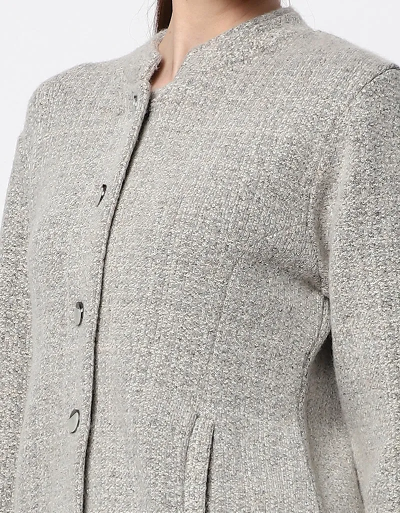 Woolen Women Front Button Cord set