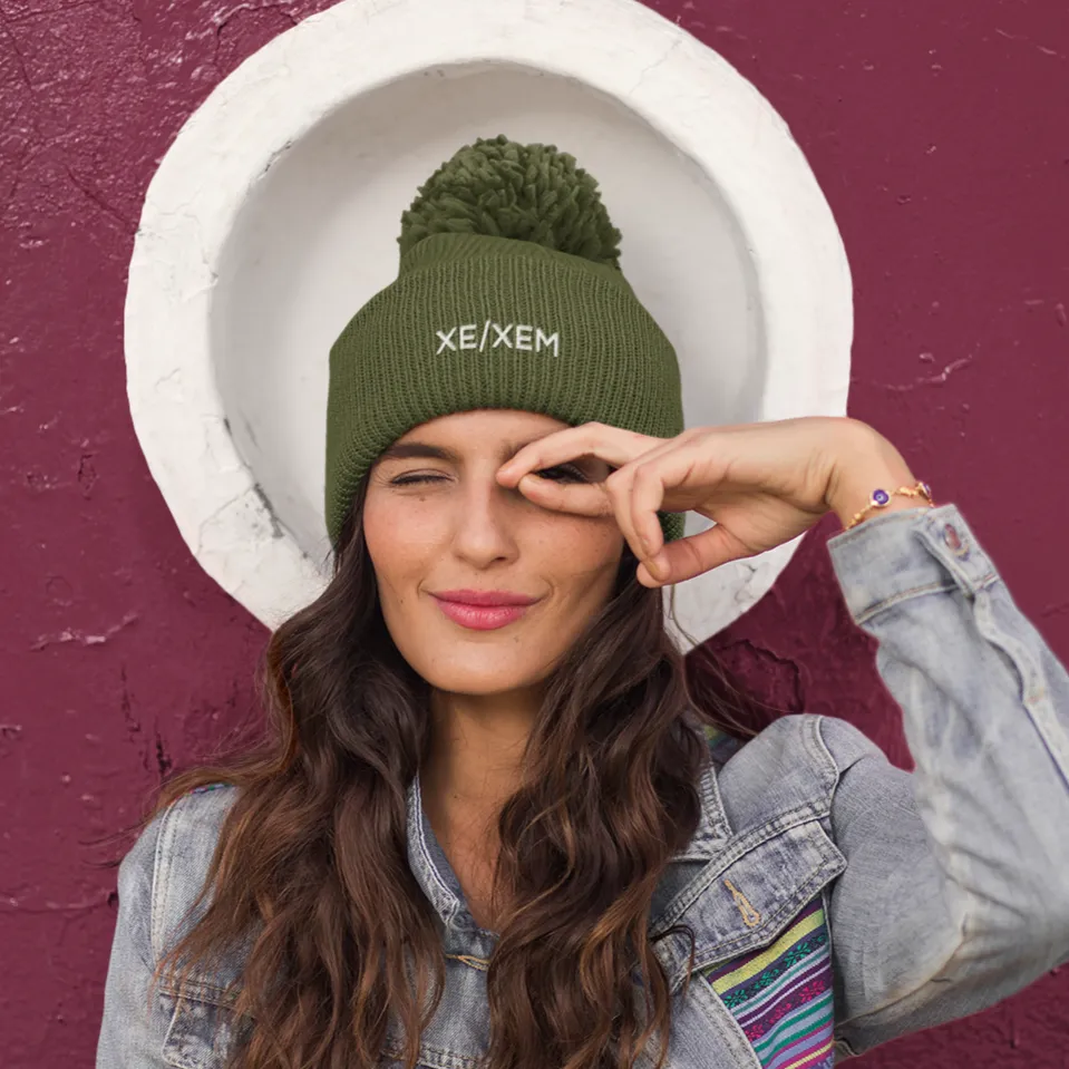 Xe/Xem Pronouns Beanie Hat